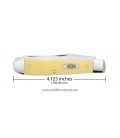 Navaja CASE TRAPPER Chrome Vanadium Yellow Synthetic CA00161