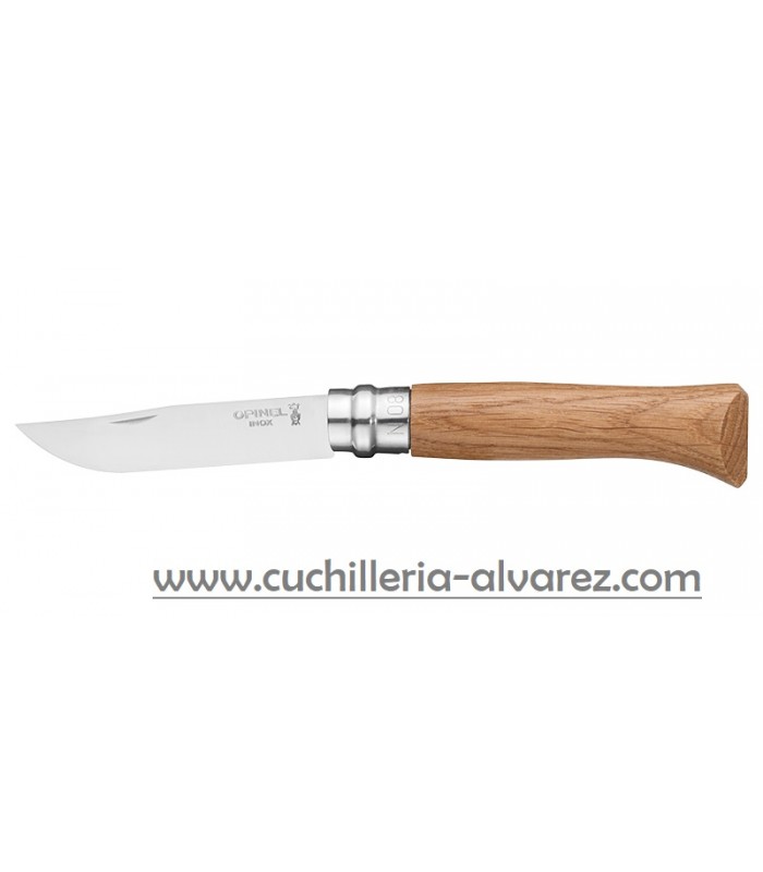 Opinel Navaja No. 2 Classic, acero carbono, longitud de la cuchilla 3,5 cm