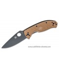 Navaja Spyderco TENACIOUS LWT Black Bld Tan Linerlock C122PTNBK