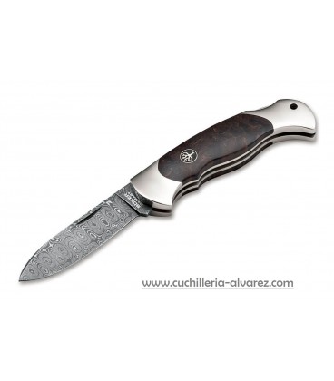 Navaja BOKER Scout Spearpoint Maserbirke Damast 112202DAM