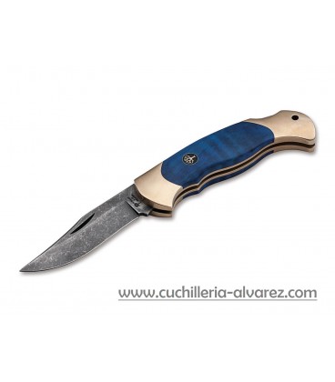 Navaja BOKER Scout Spearpoint Maserbirke Damast 112202DAM