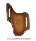 Funda cinturon de piel FJCCIN10 marron artesana JOSE CARBALLIDO