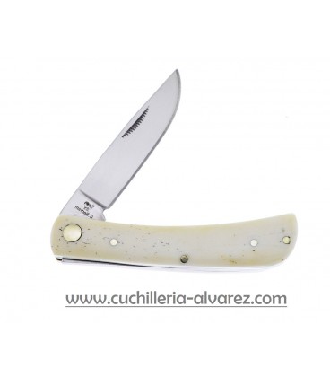 Navaja Hen & Rooster Folder White Bone HR5038WSB