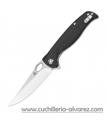 QSP Knife Gavial Linerlock G10 Black QS126C