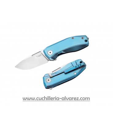 Navaja Lionsteel Nano LSNA01 BL Aluminio Azul