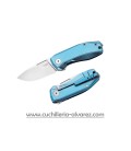 Navaja Lionsteel Nano LSNA01 BL titanio Azul