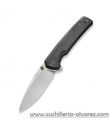 Navaja We Knife Co Subjugator Framelock Black titanium 21014C2