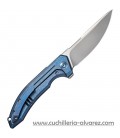 Navaja WE KNIFE Quixotic Framelock Blue 210163