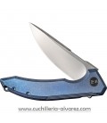 Navaja WE KNIFE Quixotic Framelock Blue 210163