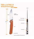 Navaja RUIKE G10 Naranja P801-J