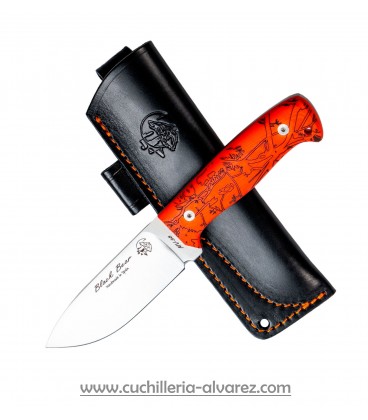 Cuchillo J&V BLACKBEAR MICARTA CAMO FLUOR 1501-CF