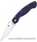 Navaja Spyderco MILITARY Dark Blue linerlock CPM S110V C36GPDBL