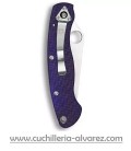 Navaja Spyderco MILITARY Dark Blue linerlock CPM S110V C36GPDBL