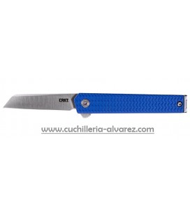 Navaja CRKT CEO MICROFLIPPER BLUE SHEEPSFOOT 7083