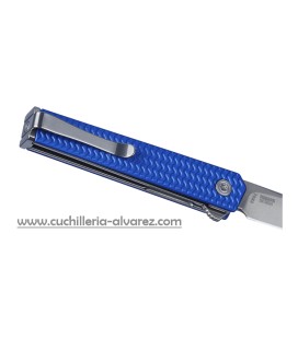 Navaja CRKT CEO MICROFLIPPER BLUE SHEEPSFOOT 7083