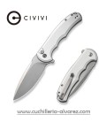 CIVIVI PRAXIS Button Lock Silver C18026E2