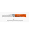 Navaja Opinel Nº7 INOX Naranja punta redonda "Mandarine" 002363