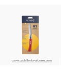 Navaja Opinel Nº7 INOX Rojo punta redonda "ROUGE" 001698