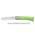 Navaja Opinel Nº7 INOX Verde punta redonda "POMME" 001700