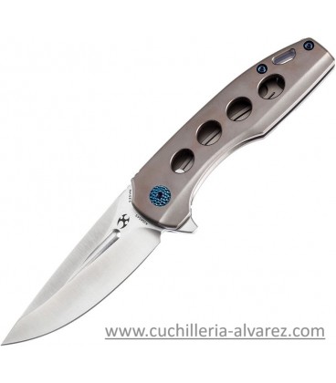 Navaja Kansept Knives Cassowary Framelock Bronze K2065A5