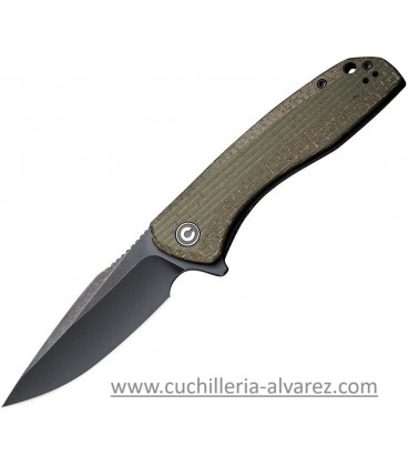 CIVIVI BAKLASH 801K Linerlock Green Micarta