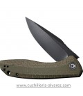 CIVIVI BAKLASH 801K Linerlock Green Micarta