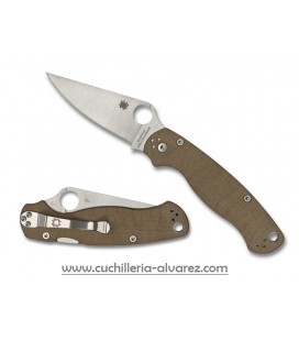 Navaja Spyderco PARAMILITARY 2 Brown Canvas C81MPCW2