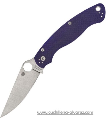 Navaja Spyderco MILITARY 2 Dark Blue Compresion Lock CPM S110V C36GPDBL2