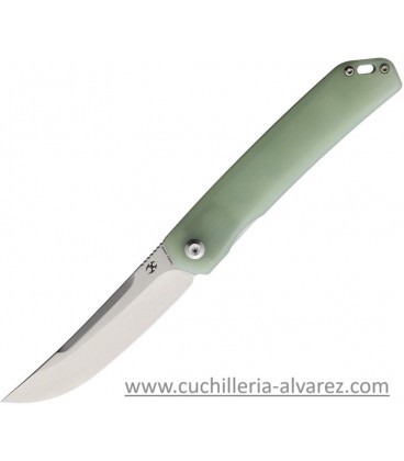 Navaja Kansept Knives Hazakura Linerlock Jade G10 KT1019C3