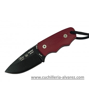 Cuchillo Nieto CHAMAN MICRA 136-GK micarta roja