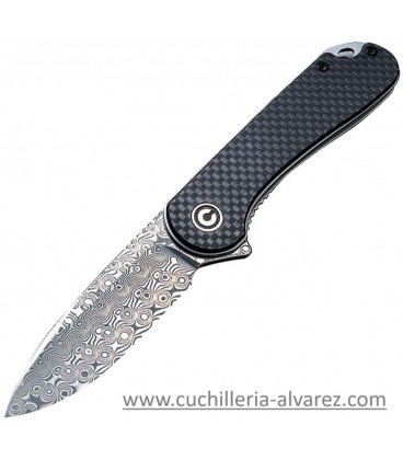 CIVIVI ELEMENTUM Linerlock Damascus CIVC907DS