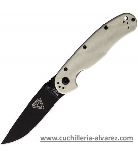 Navaja ONTARIO RAT II Linerlock Bone Nylon ON8862BONETC