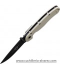 Navaja ONTARIO RAT II Linerlock Bone Nylon ON8862BONETC