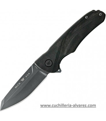 Buck Sprint Ops Linerlock Micarta negra 843BKS