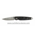 Navaja Mcusta SHINRA EMOTION TSUCHI Negro Pakkawood/Damasco MC-0079DP