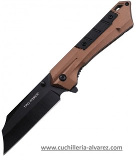 Navaja Tac Force Linerlock A/O marrón TF1047BR