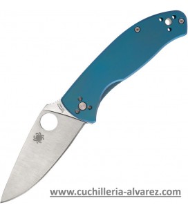 Spyderco TENACIOUS R.I.L. Titanium Blue C122TIBLP