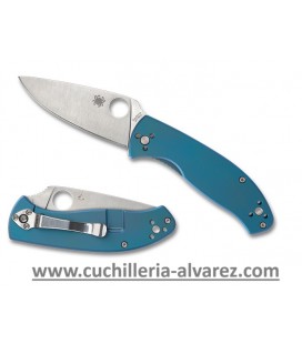 Spyderco TENACIOUS R.I.L. Titanium Blue C122TIBLP