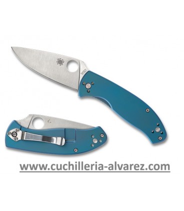 Spyderco TENACIOUS R.I.L. Titanium Blue C122TIBLP