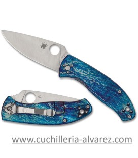 Spyderco TENACIOUS R.I.L. Ti Blue C122TIBLD2P