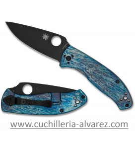 Spyderco TENACIOUS R.I.L. Ti Blue C122TIBLBKD2P