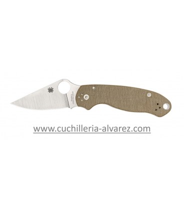 Spyderco PARA 3 BROWN Canvas Micarta marron C223MPCW