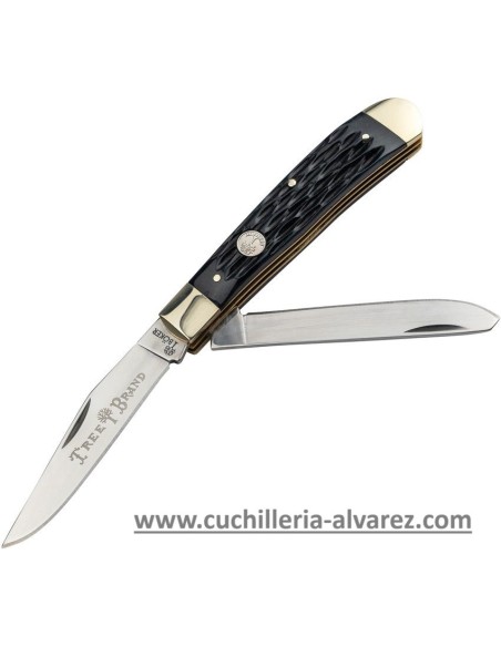 Boker Traditional Series 2.0 Trapper Jigged Black Bone 110824