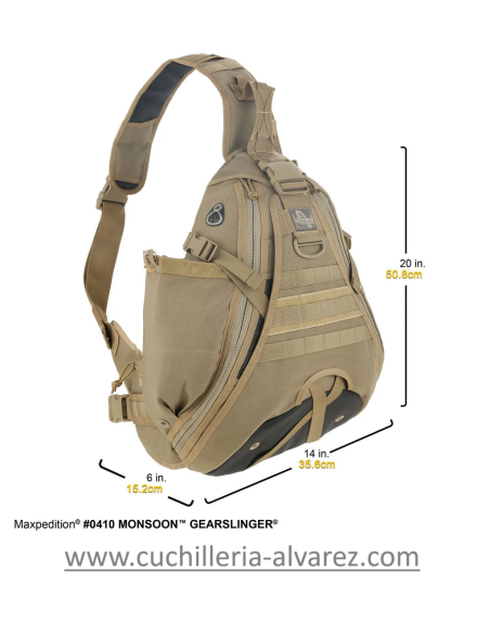 Bandolera Maxpedition Monsoon Gearslinger Khaki MX410K