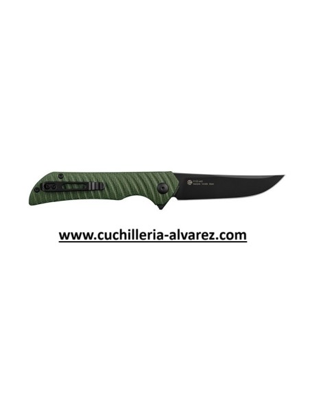 RUIKE micarta Verde P122-MG con hoja en acero inoxidable SANDVIK 14C28N