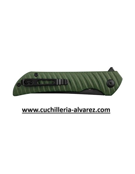 RUIKE micarta Verde P122-MG con hoja en acero inoxidable SANDVIK 14C28N