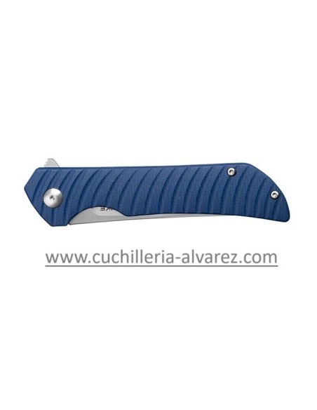 RUIKE micarta Azul P122-ME con hoja en acero inoxidable SANDVIK 14C28N.