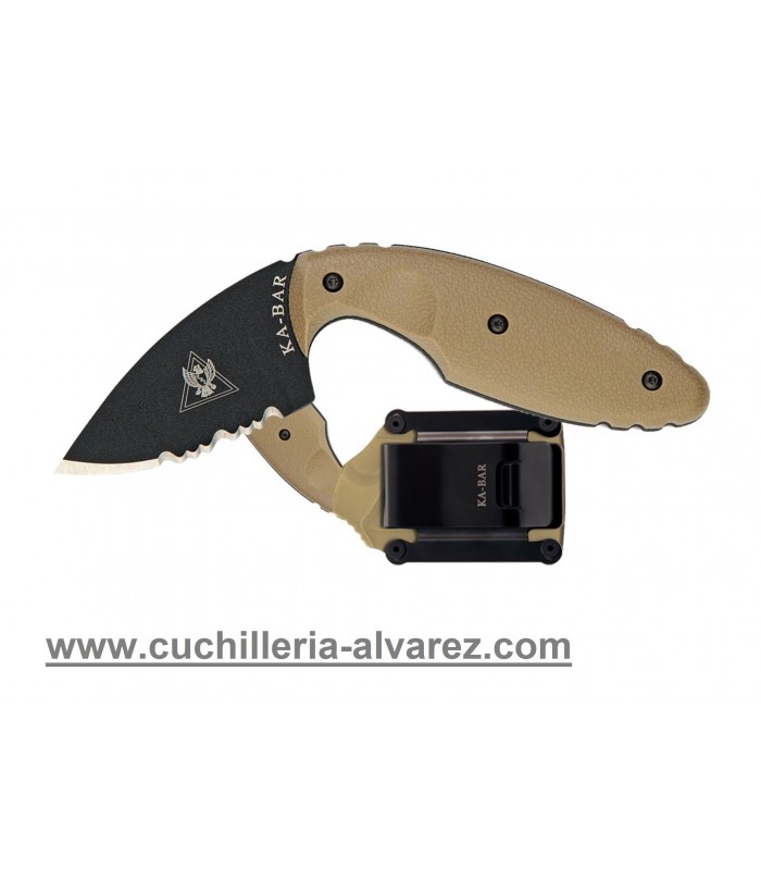 KA-BAR 1477CB TDI Coyote Brown en acero inoxidable AUS-8.